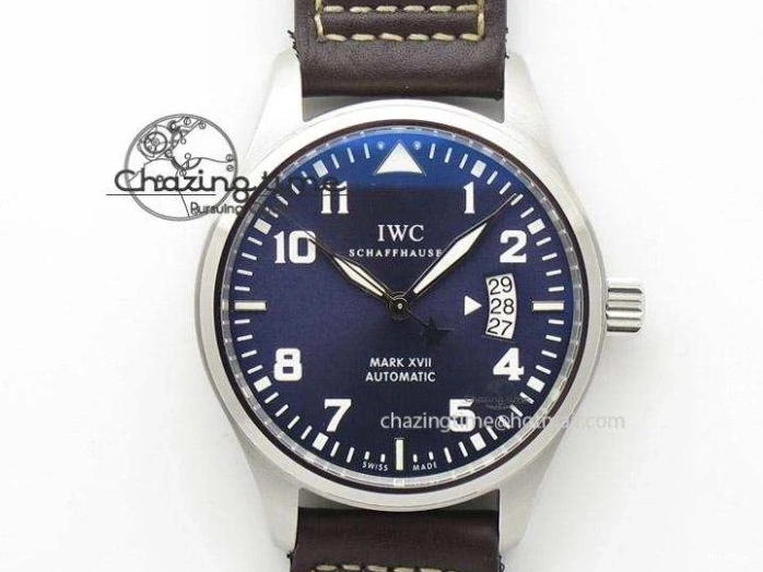 MIROTIME 0410 Mark XVII Le Petit Prince MK Maker 1:1 Best Edition SS Blue Dial A2892 On Brown Leather Strap GoodFit 7379